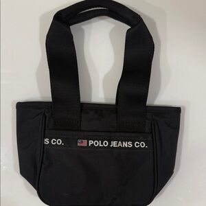 Polo by Ralph Lauren Black Polo Jeans Co. Compact Messenger Bag
